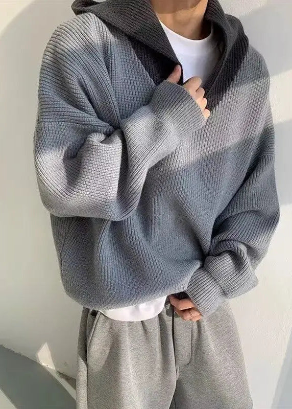 Gray Sweater Retro/Modern